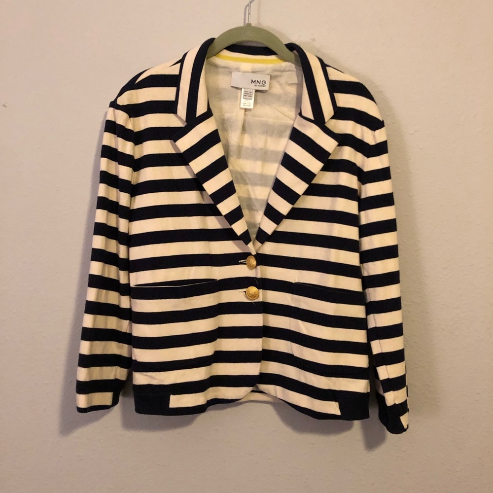 Striped Mango Blazer - Picture 3 of 9